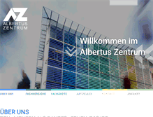 Tablet Screenshot of albertuszentrum.de